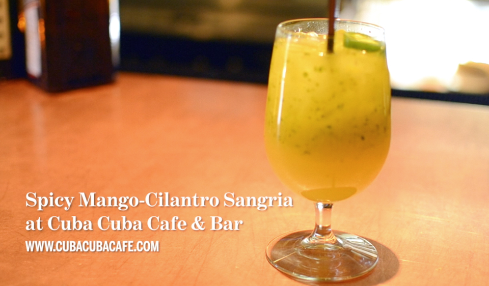 Mix It: Spicy Mango-Cilantro Sangria at Cuba Cuba